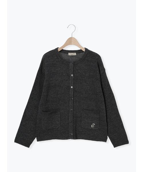 Samansa Mos2（サマンサモスモス） カーディガン ウール混刺繍入り