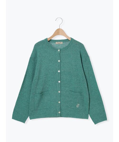 Samansa Mos2（サマンサモスモス） カーディガン ウール混刺繍入り