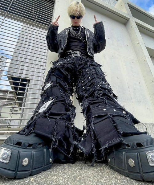 パンツ uniz BLACK MONSTER PANTS 7/29 10:00再入荷【UNIZ】BLACK MONSTER PANTS | OUR BRAND,UNIZ
