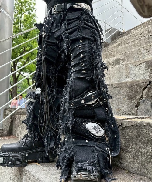 パンツ menes black denim パンツ menes black denim 何でも揃う MENES Black Matt Baggy