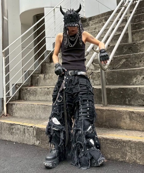 パンツ uniz BLACK MONSTER PANTS 7/29 10:00再入荷【UNIZ】BLACK MONSTER PANTS | OUR BRAND,UNIZ