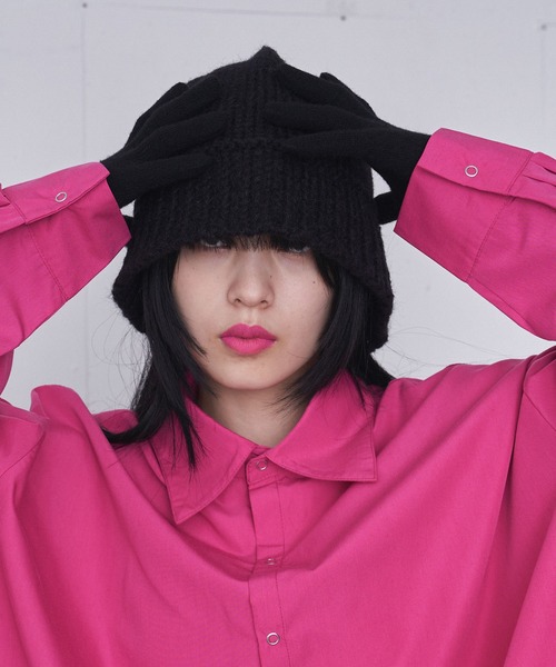 「FEKETE」 ニットキャップ FREE ブラック メンズ_画像3