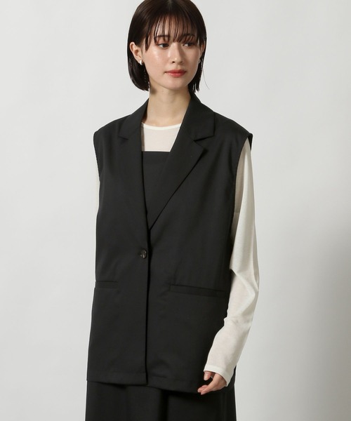 eLLa selectshop エラ　ジレ ベスト グレー mv39602-3a.jpg