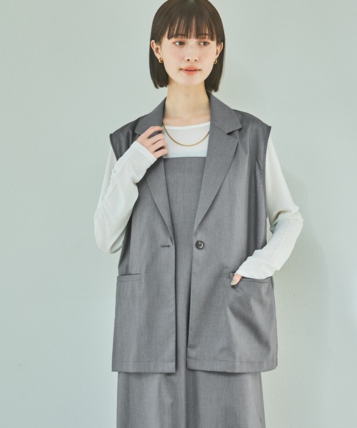 LAKOLE ベスト ジレ バックギャザージレ / 292586 レディース