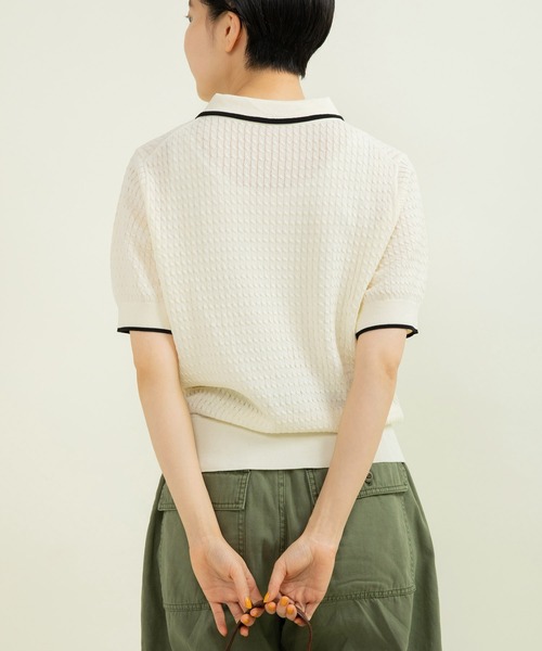 美品　人気完売品　CHILD WOMAN 半袖プルオーバー•ニット•セーター CHILD WOMAN 半袖プルオーバー•ニット•セーター《原宿店限定色》未