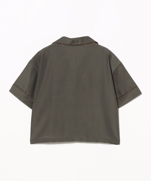 ブラウス シャツ ドット オープン カラー ショートスリーブ レディース BEAMS BOY ブラウス シャツ ドット オープン カラー ショート