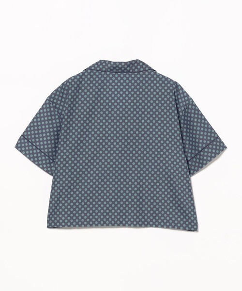 ブラウス シャツ ドット オープン カラー ショートスリーブ レディース BEAMS BOY ブラウス シャツ ドット オープン カラー ショート