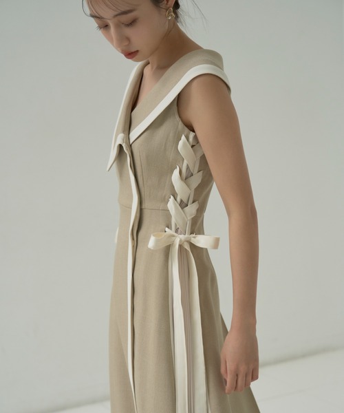 SNIDEL 「SNIDEL」 ノースリーブワンピース 0 グレー レディース