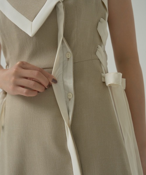 SNIDEL（スナイデル） ノースリーブワンピース 0 グレー レディース