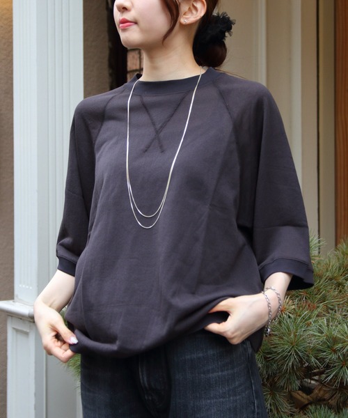 tシャツ THE SHINZONE/シンゾーン　シアーハーフスリーブスウェットシャツ　SHEER HALFSLEEVES SWEAT SHIRT　25