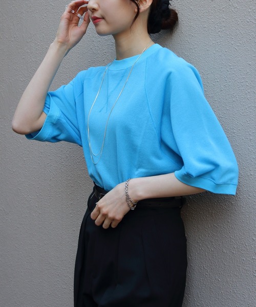 tシャツ THE SHINZONE/シンゾーン　シアーハーフスリーブスウェットシャツ　SHEER HALFSLEEVES SWEAT SHIRT　25 THE SHINZONE tシャツ SHINZONE/シンゾーン シアーハーフ