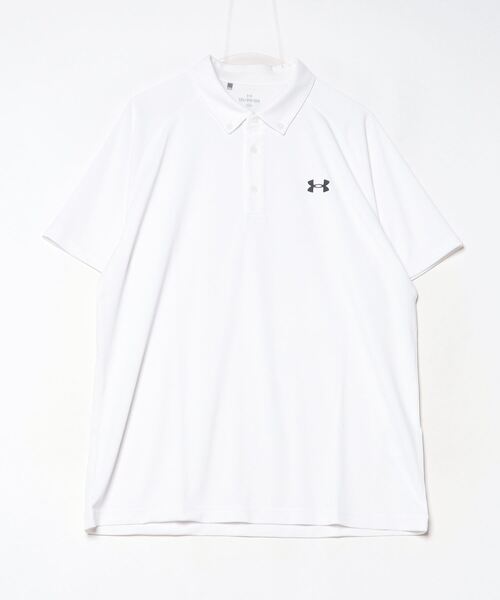 UNDER ARMOUR ポロシャツ XXL ホワイト　大きめサイズ UNDER ARMOUR ポロシャツ アンダーアーマー UAコア ショート
