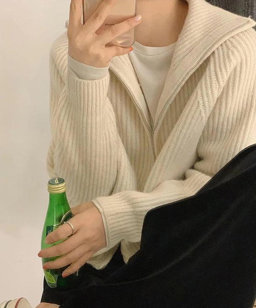 「Ulysses」 「Doula Doula」ニットカーディガン F アイボリー レディース_画像5