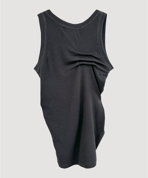 VIAVANDA タンクトップ ノースリーブ TUCK RIB TANK TOP レディース