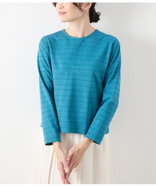 NEWYORKER L-SIZE / ニューヨーカー エルサイズ コットンポリエステルボーダー 前後2WAYカットソー NEWYORKER L-SIZE｜【L】コットンポリエステルボーダー 前後2WAY