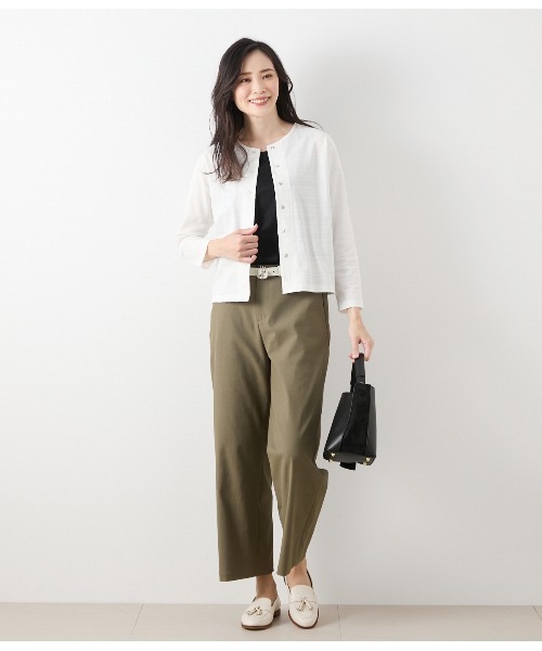コットンポリエステルボーダー 前後2WAYカットソー NEWYORKER tシャツ コットンポリエステルボーダー 前後2WAY