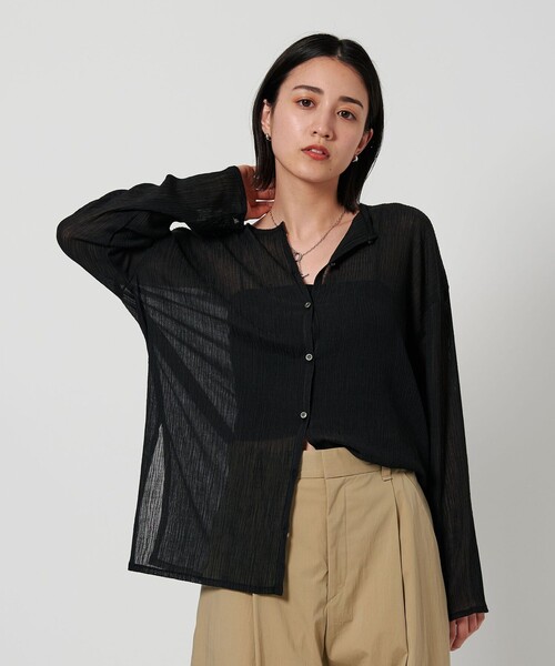 BEAUTY＆YOUTH UNITED ARROWS カーディガン クレープ クルー