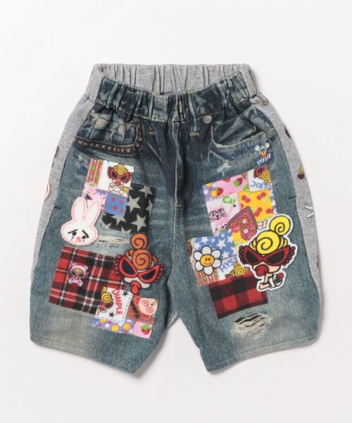 【新品未使用】HYSTERIC MINI☆ヒスミニ☆デニムショートパンツ☆90 HYSTERIC MINI（ヒステリックミニ） パンツ Hystericmini SWEET