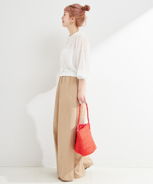 新品タグ付き◎B.C STOCK ショートクルーカーディガン　ピンク 新品タグ付き◎B.C STOCK ショートクルーカーディガン ピンク