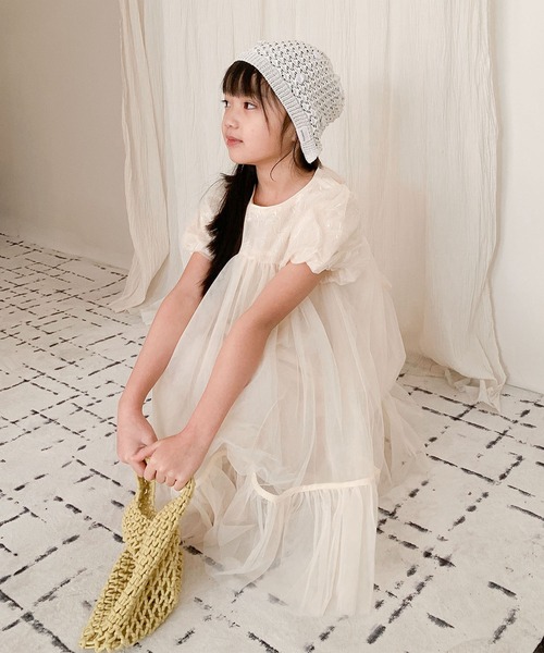 simone rocha× kidsキッズフリル付き白ドレスワンピース simone rocha× kidsキッズフリル付き白ドレスワンピース simone rocha