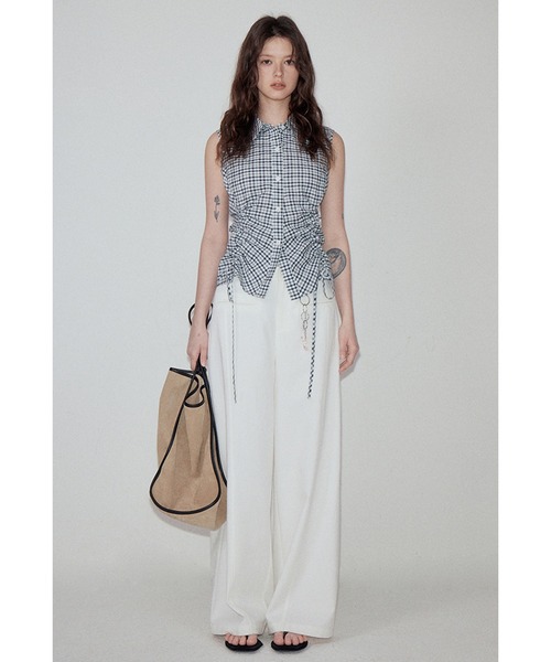 Chloe トロストリンク ロンクスリフ シャツ 24WHT71117 285 バックドロストシャツ レディース 長袖[品番：GW000004497