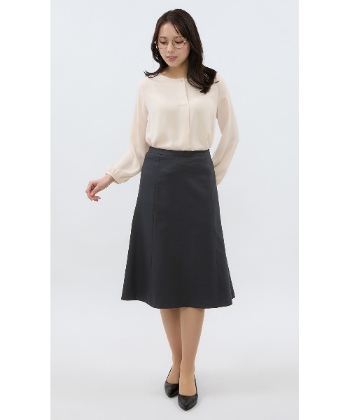 アツロウ タヤマ レディース スカートスーツ★美品★ AOYAMA 【洋服の青山】セットアップ可 フレアスカート 春夏秋冬