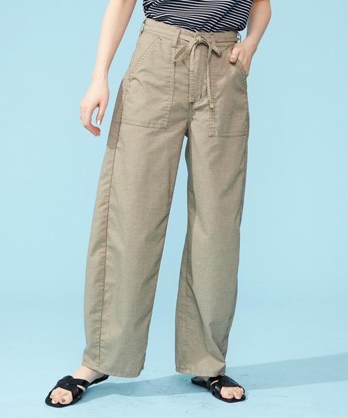 SOMETHING パンツ リラックスベイカーカーブパンツ レディース