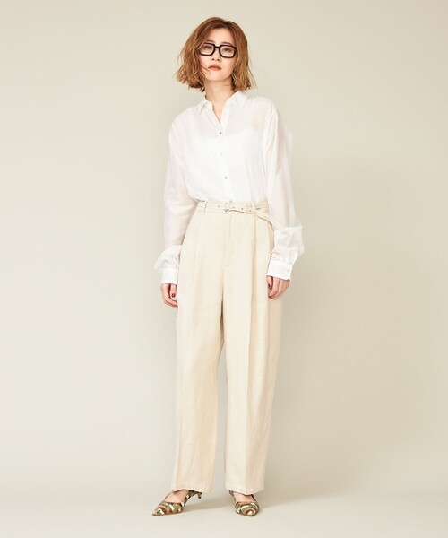 ブラウス シャツ 「conte」コットンシルク レギュラーカラーシャツ レディース conte ブラウス シャツ 「conte」コットンシルク レギュラー