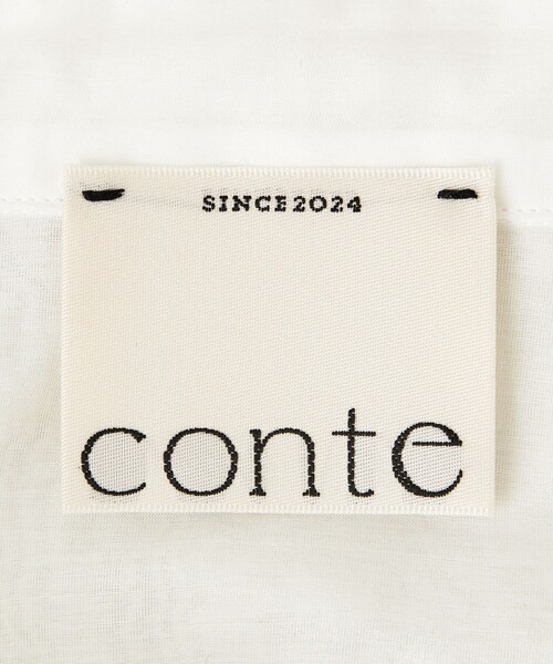ブラウス シャツ 「conte」コットンシルク レギュラーカラーシャツ レディース conte ブラウス シャツ 「conte」コットンシルク レギュラー