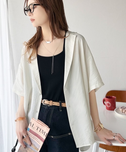 シャツ/ブラウス(半袖/袖なし) LYON FRILL SHIRT classicalelf（クラシカルエルフ） ブラウス シャツ 透ける、揺れる
