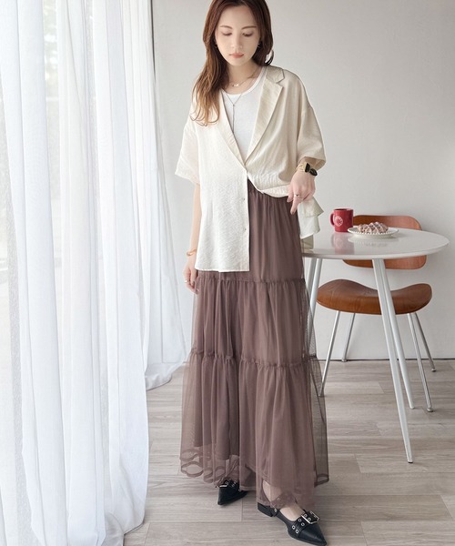 シャツ/ブラウス(半袖/袖なし) LYON FRILL SHIRT classicalelf（クラシカルエルフ） ブラウス シャツ 透ける、揺れる