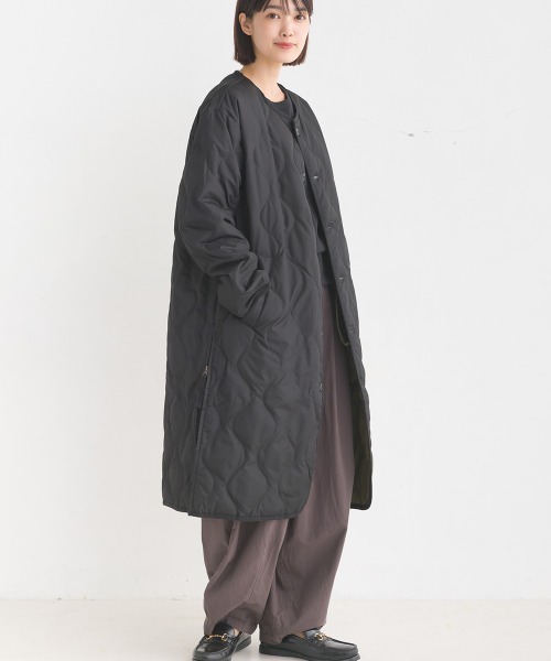 「OMNES」 ダウンコート MEDIUM ブラック レディース_画像9