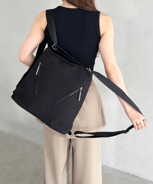 ポーター PORTER ブラック ショルダーバッグ 2way ナイロンレザー PORTER 美品 A4 マイル NANBOKUYA TOZAI | ショルダーバッグ バッグ