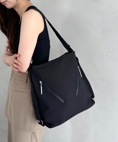 マザーズバッグ 「A4収納可能」2WAYナイロンショルダーバッグ バッグ