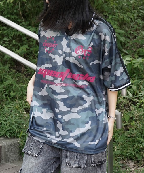 tシャツ 「25SS」グランジ風ケミカル加工×ゲームプリント