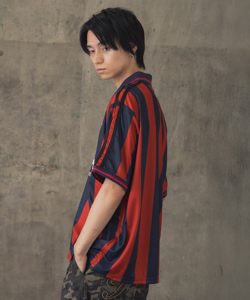 ゴルチェオム オブジェ 00s GPG レザー切替 ストレッチ Tシャツ 古着. tシャツ グランジ風ケミカル加工×ゲームプリント / ヴィンテージ半袖T