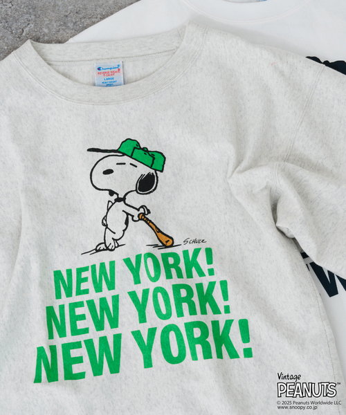 Champion tシャツ / チャンピオン SNOOPY NEWYORK TSH