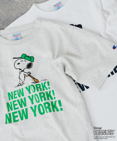 SNOOPY - ▪️70’s【もくみさん( •̀∀︎•́ )✧︎専用】CHAMPION TEE スヌーピー×ChampionのコラボTが登場！70年代モデルを再現した
