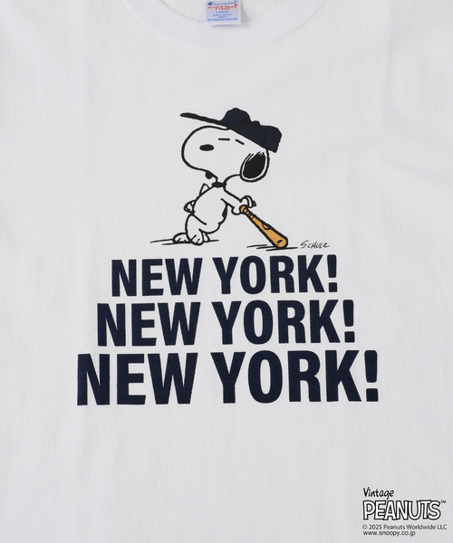 champion スヌーピーTシャツ Champion チャンピオン スヌーピーコラボ Tシャツ 半袖 メンズ