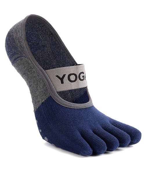 靴下 5本指滑り止め付き ヨガソックス/マシンピラティスソックス