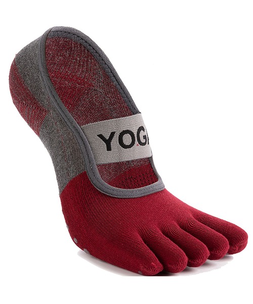 靴下 5本指滑り止め付き ヨガソックス/マシンピラティスソックス
