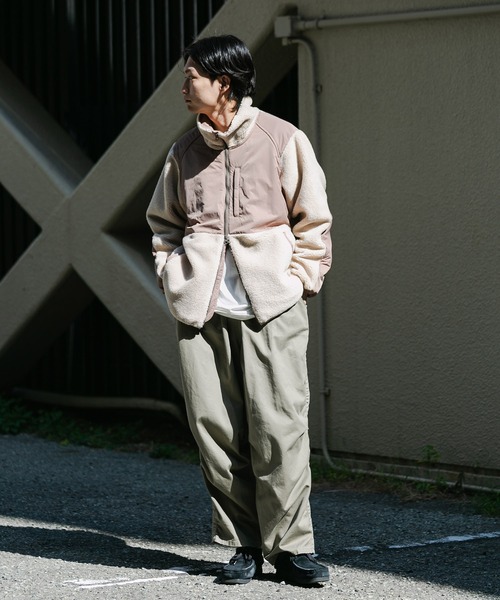 「EKAL」 ジップアップブルゾン MEDIUM ブラウン メンズ_画像6