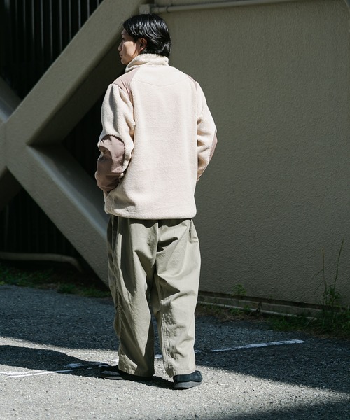 「EKAL」 ジップアップブルゾン MEDIUM ブラウン メンズ_画像8