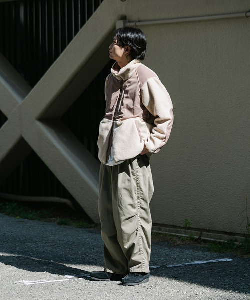 「EKAL」 ジップアップブルゾン MEDIUM ブラウン メンズ_画像9