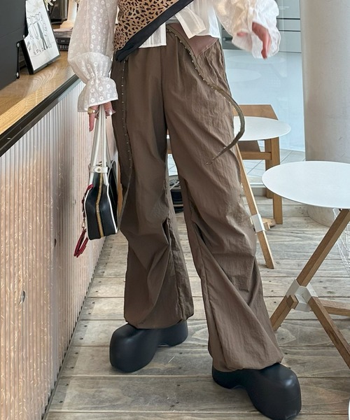 Alley Tokyo パンツ コルセットパラシュートパンツ レディース