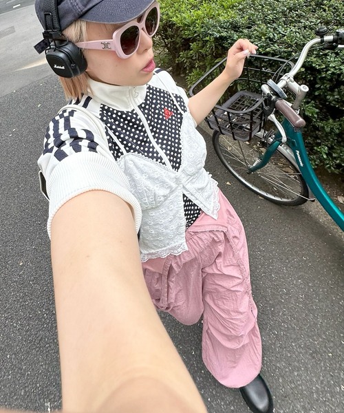 Alley Tokyo パンツ コルセットパラシュートパンツ レディース