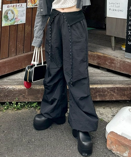 Alley Tokyo パンツ コルセットパラシュートパンツ レディース