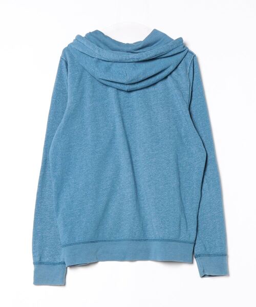 ホリスター パーカー Hollister 「Hollister」 刺繍ジップアップパーカー L ブルー