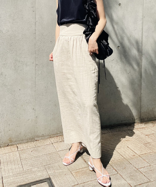 EDIT. FOR LULU（エディットフォールル） ロングスカート 36 ベージュ  