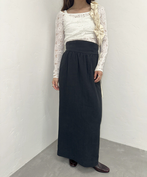 「EDIT. FOR LULU」 ロングスカート 36 ベージュ レディース_画像3